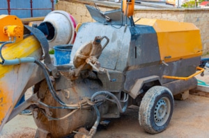 mobile asphalt pump mounting